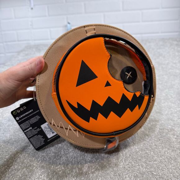 Loungefly NWT Trick or Treat Sam Lollipop Crossbody Bag Pumpkin Halloween Orange - Picture 2 of 16